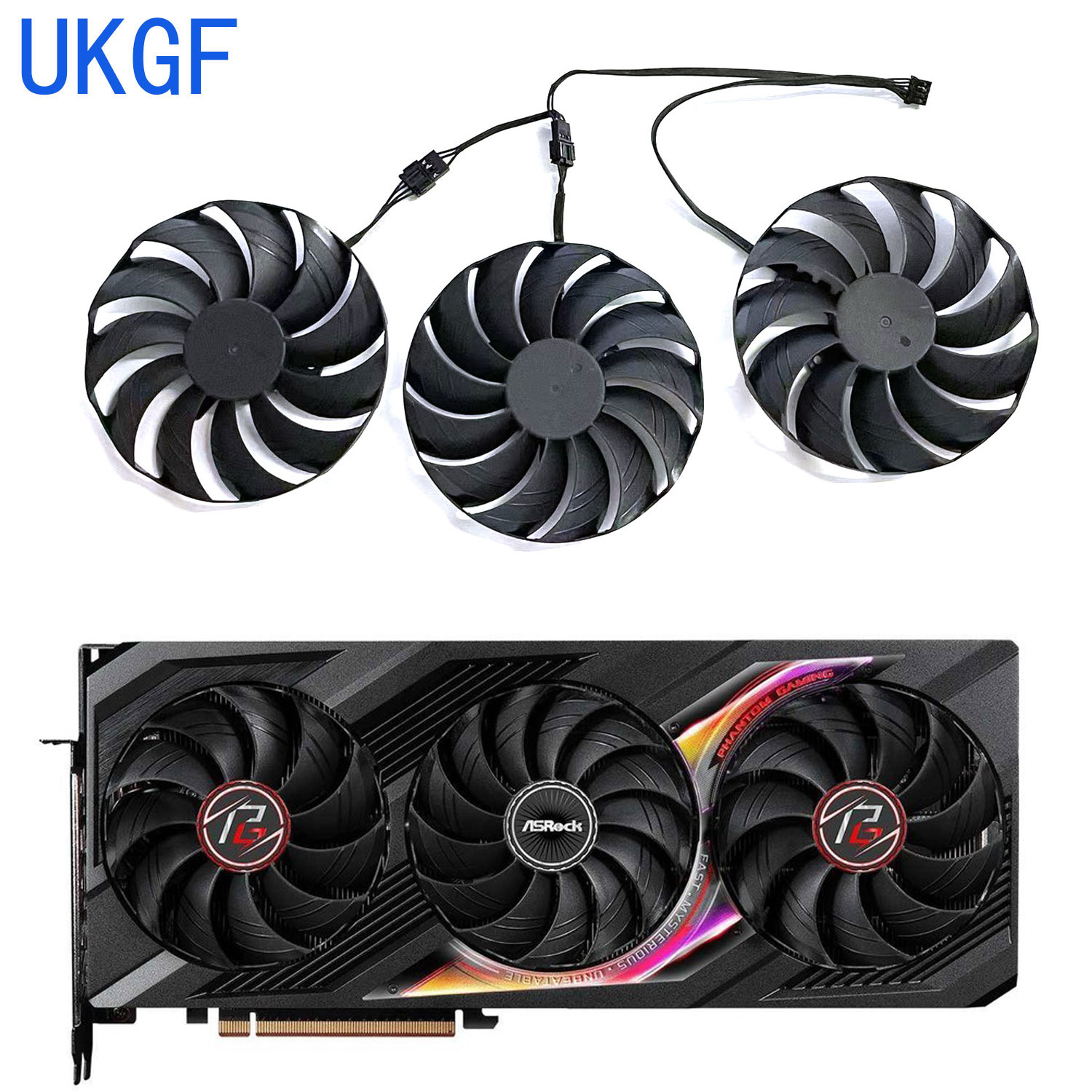 Rx 7900 Xt 20Gb - Ventilateur de carte graphique pour ASRock