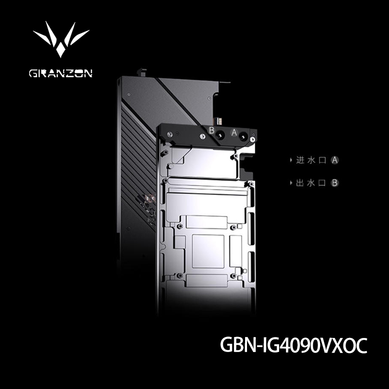 Rtx 4090 Water Block Full Cover - Bloc d'eau Granzon pour carte graphique